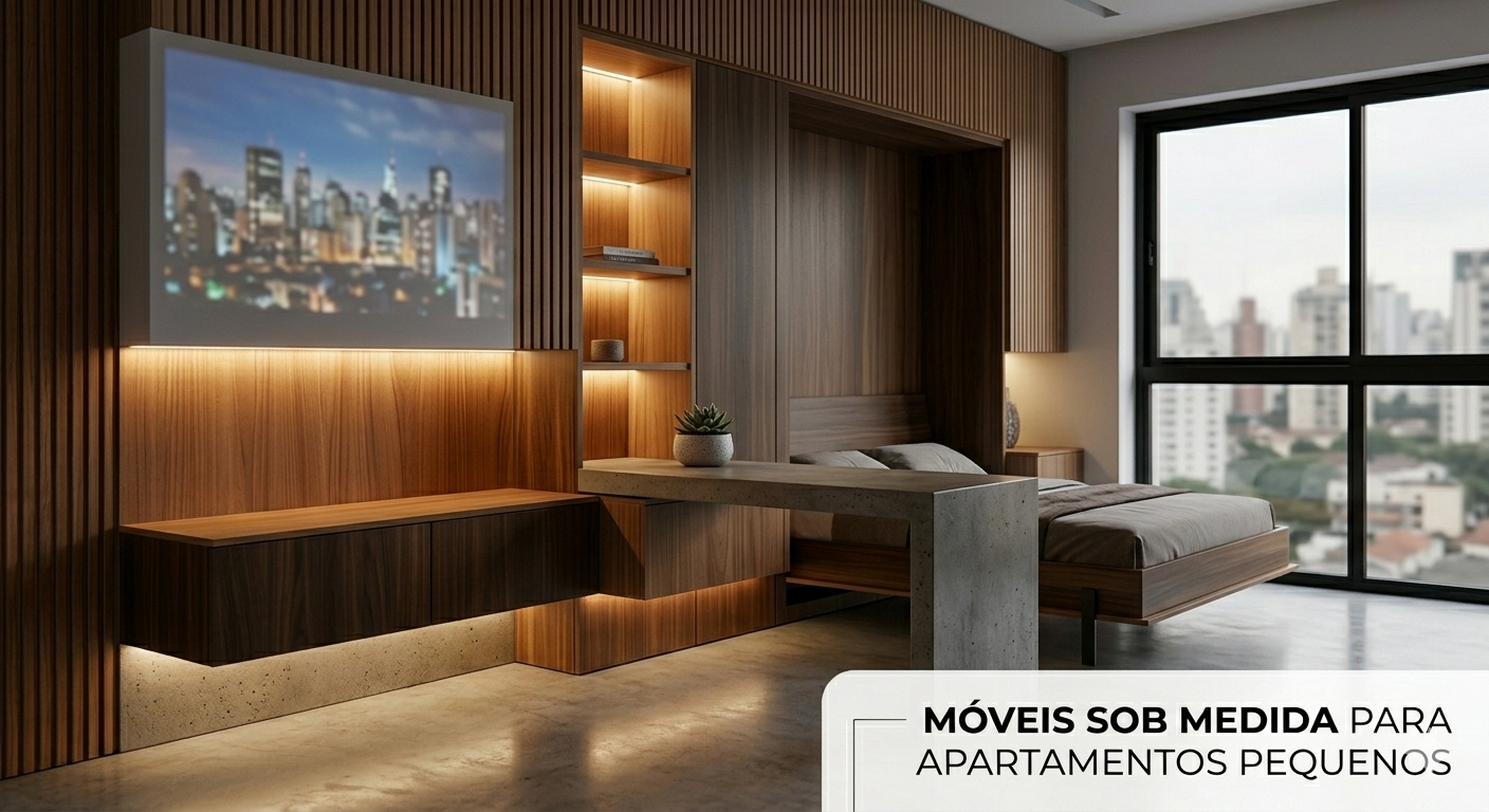 Móveis sob medida para apartamentos pequenos