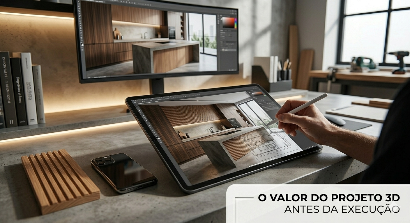 O valor do projeto 3D antes da execução